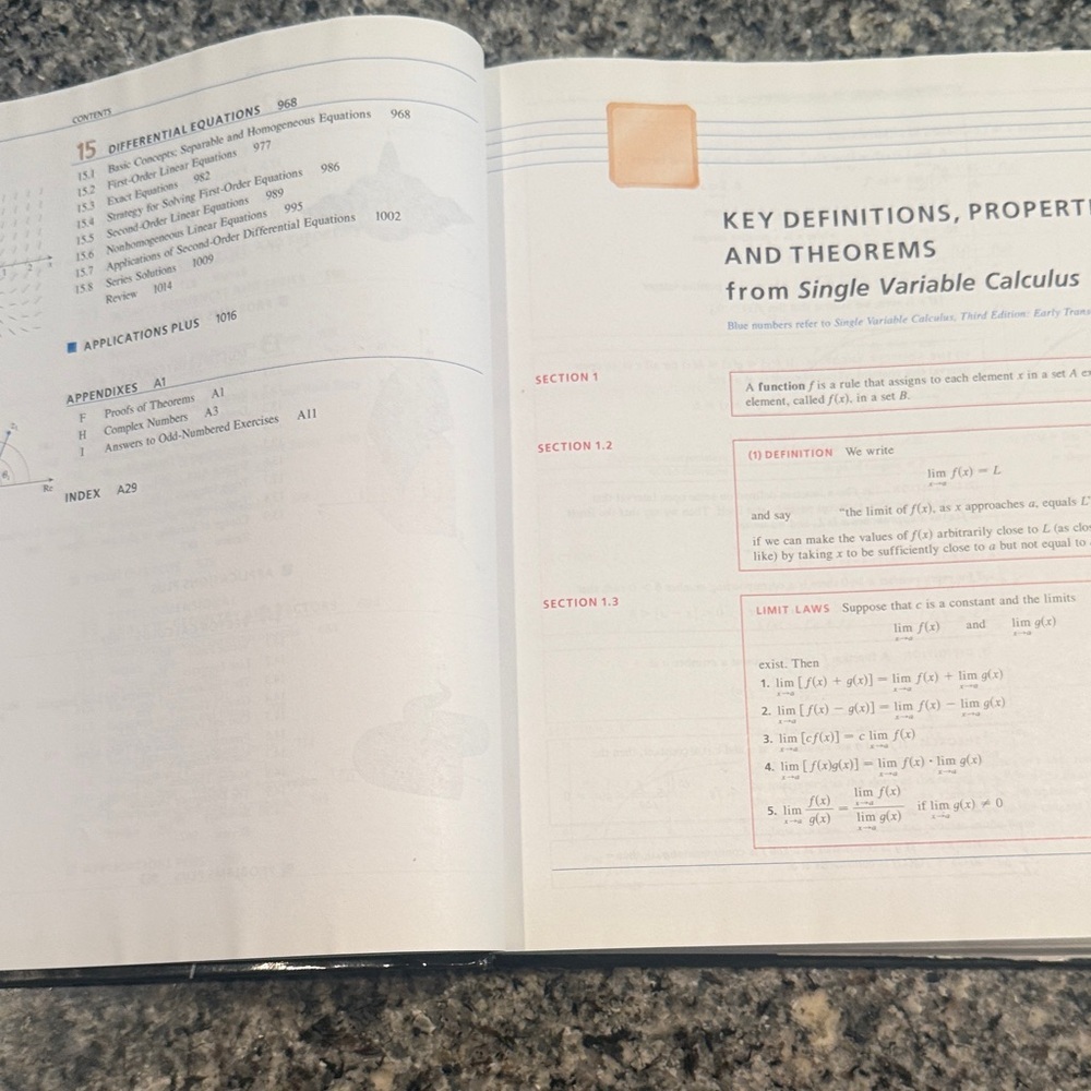 Calculus Multivariable 3rd Edition Textbook - Picture 4 of 5